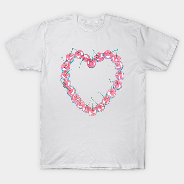 Cherry Love T-Shirt by Cloudlet55